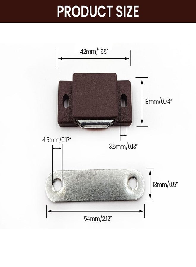 Serplex® 12Pcs Magnetic Door Catches for Cabinets and Closets, Strong Magnetic Door Latches for Cupboards, Drawers, and Furniture Doors - Image 2